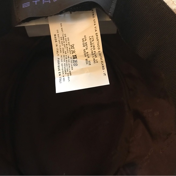 Etro Mens Large Linen & Silk Hat - Picture 4 of 4